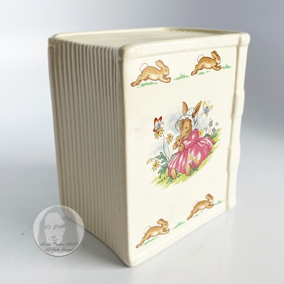Royal Dalton Bunnykins Savings Bank Porcelain Peter Rabbit Book Vintage 80s - Picture 11 of 15